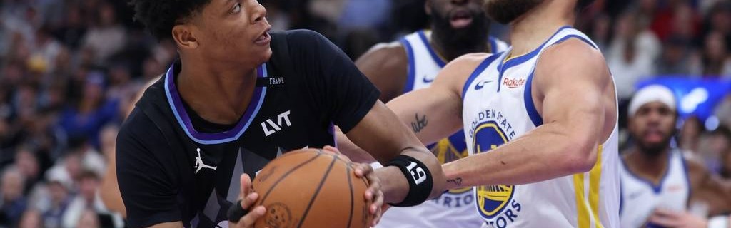 库里27分马尔卡宁18分 勇士大胜爵士