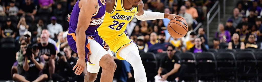 季前赛-布克24分里夫斯20分 詹东缺阵湖人81-103负太阳