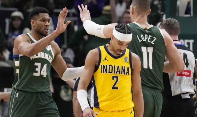 特伦特9记三分字母哥37+12 雄鹿大胜步行者总分1-2