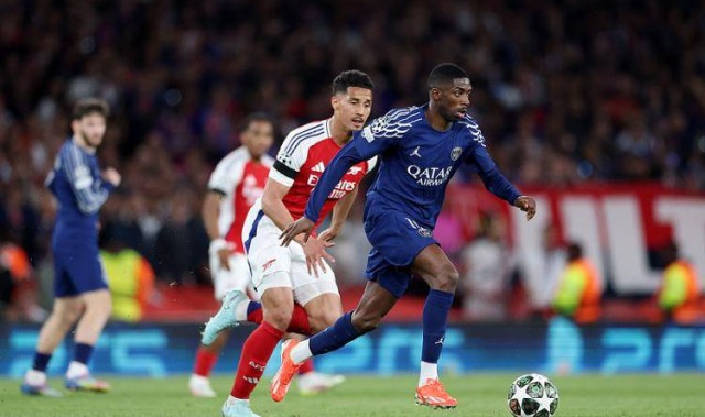 又掉链了！主场不敌大巴黎失先机，枪手在紧张慌乱中被带乱节奏