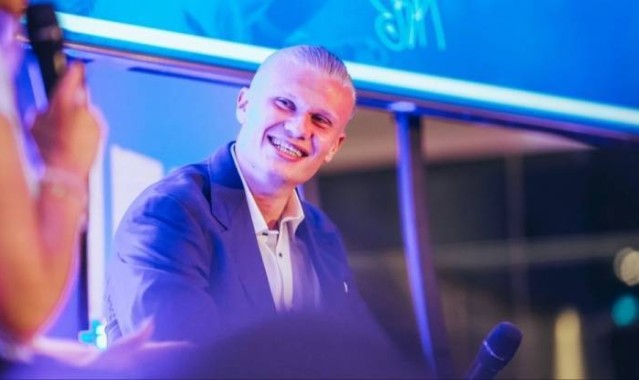 哈兰德参加“曼城在社区”的慈善项目，助力推广更健康的生活方式